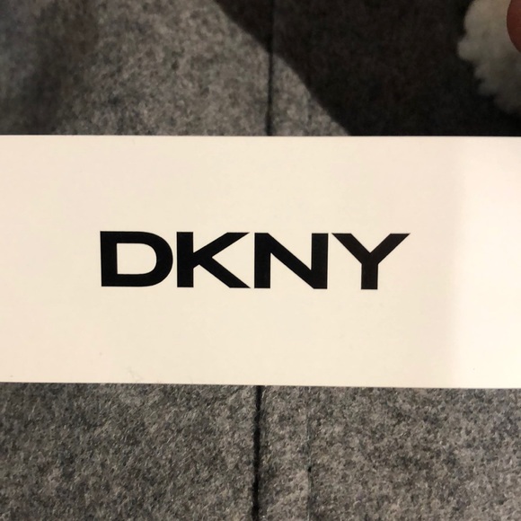 NWT DKNY Oversized Collar Wool Over Coat - Picture 8 of 8